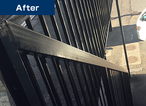 手すり部分 塗装後